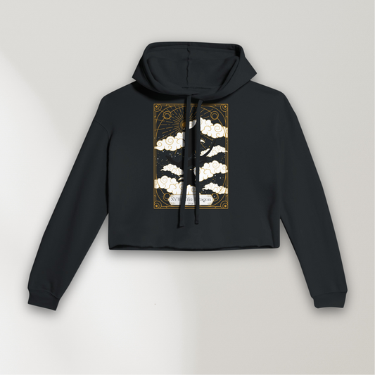Hoodie Cropped I Tarocchi - XVIII. The Dragon