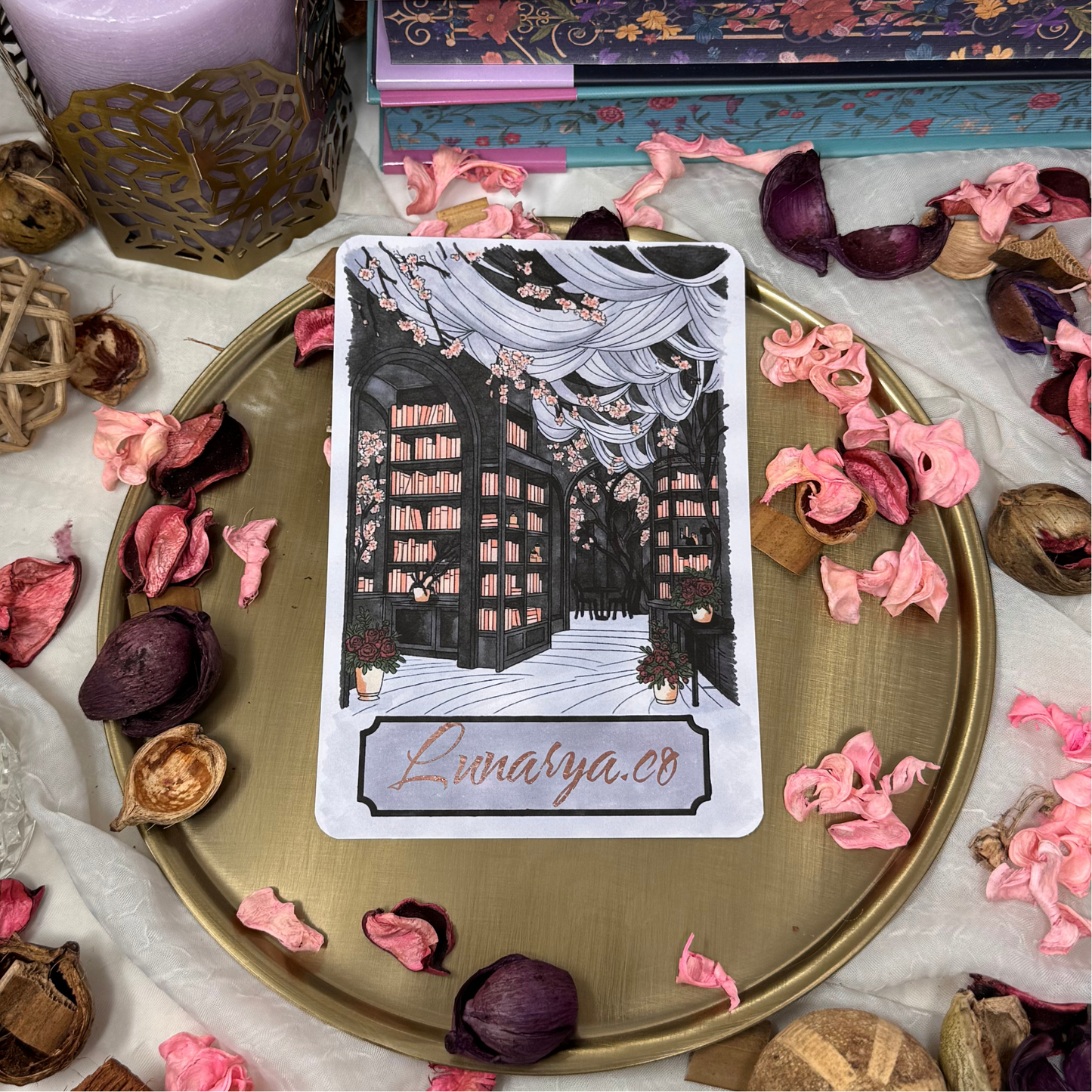 Inserto Kindle & Kobo - My Dark Romance Library, PERSONALIZZABILE